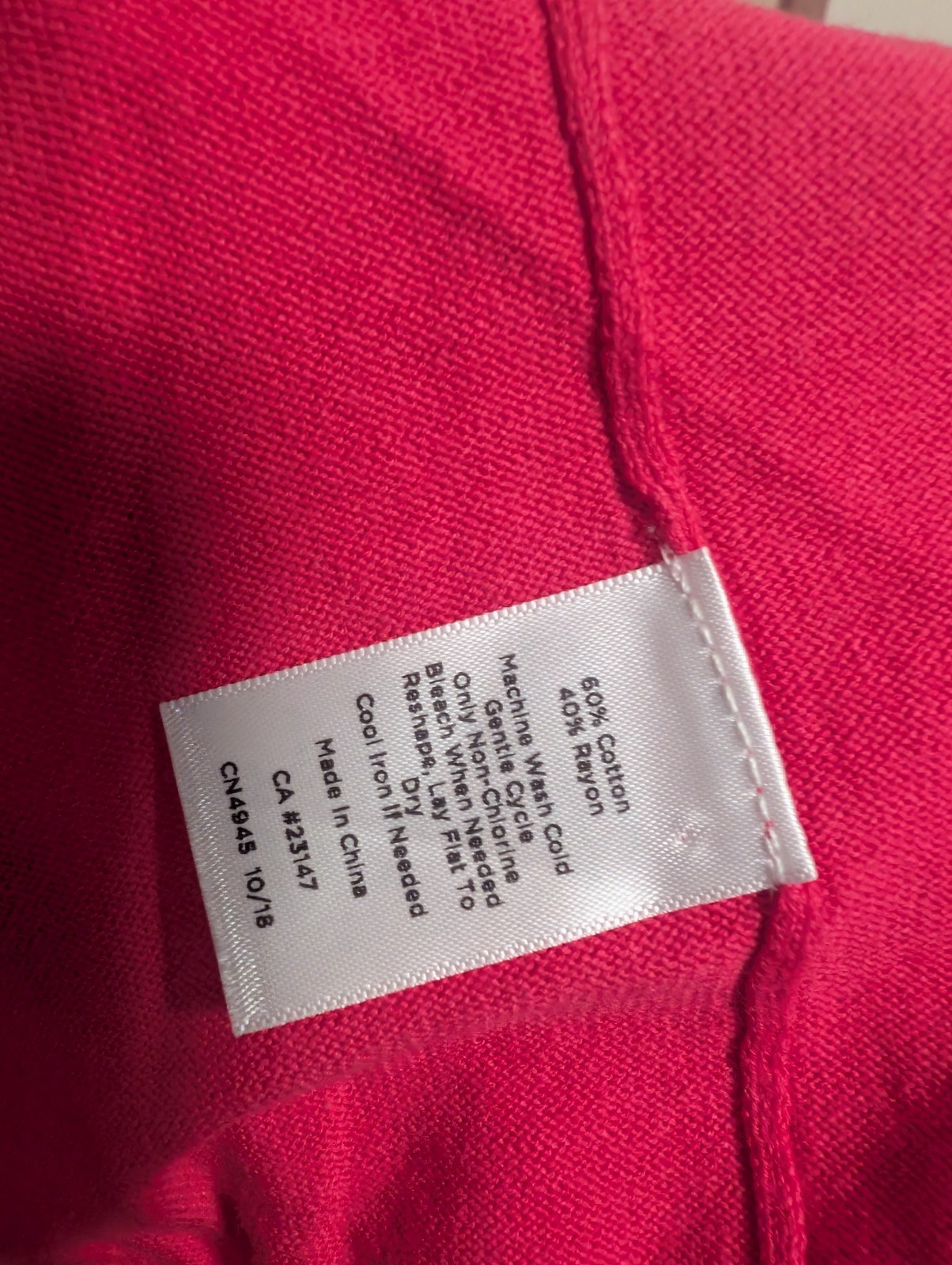 Talbots MEDIUM Solid PINK Stretch Button Up Cardi… - image 3