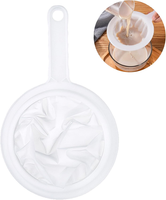 400 Mesh Fine Mesh Kitchen Strainer With Handle Plastic Filter Sieve For Juice