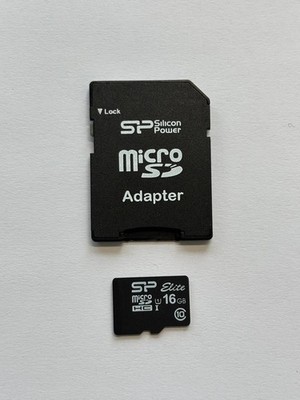Silicon Power Elite 16GB MicroSDHC Karte mit Adapter