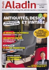 ALADIN N°341 ANTIQUITES, DESIGN & VINTAGE /MOBILIER EN FORMICA / PAPIERS ANCIENS