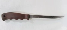 Vintage BUCK 123 Lakemate FILLET KNIFE W/ Leather Sheath 1970s