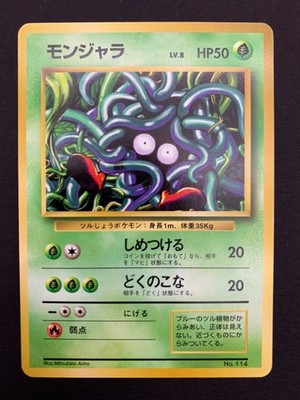 Tangela No. 114 Base Set No Rarität 1. ED 1996 Pokemon Karte Japanisch | MP+