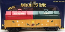 American Flyer 6-48572 S Gauge Naughty or Nice Gondola with Coil Covers LN/Box
