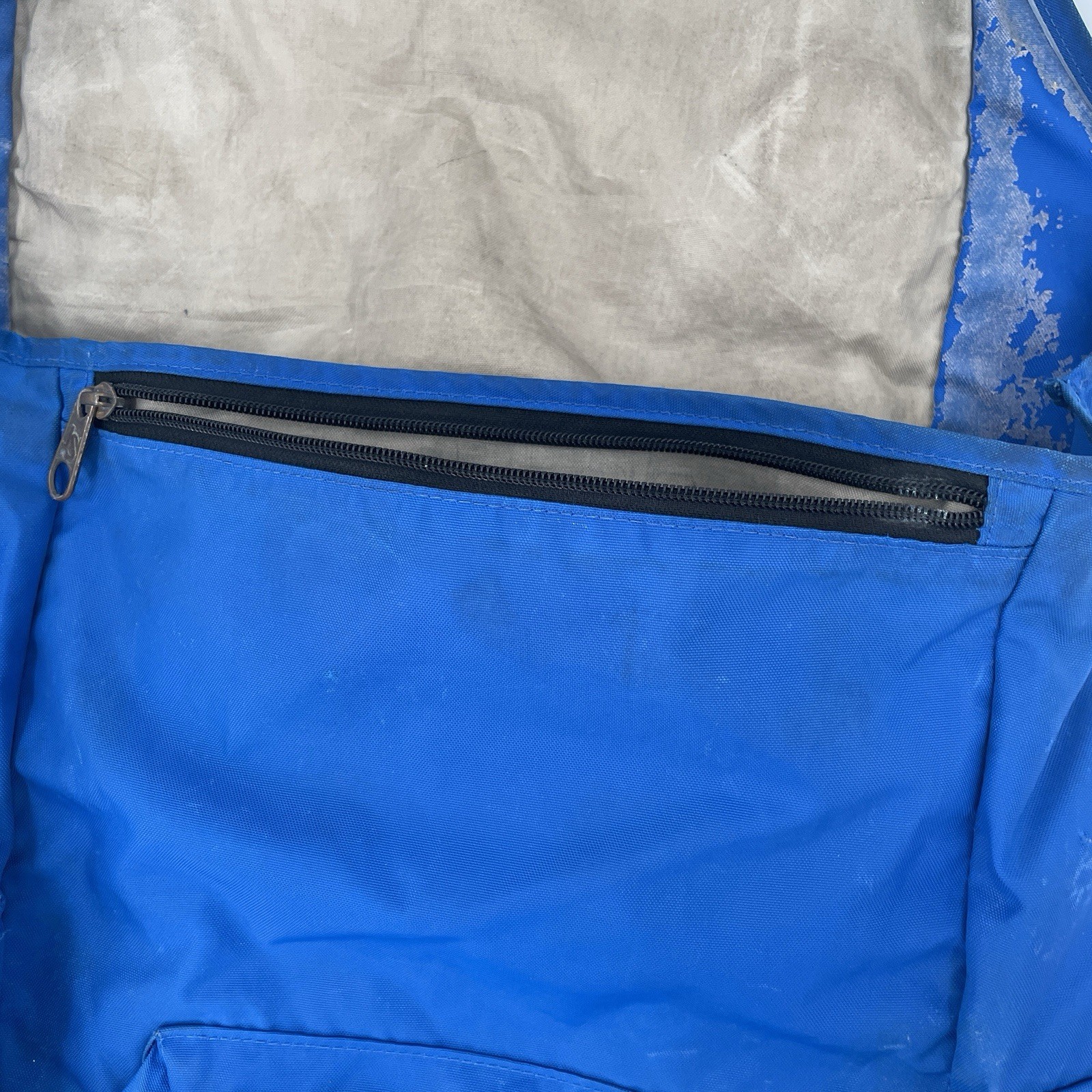 Rare Vintage JanSport Skip Yowell Nylon Rucksack Backpack in Blue *flaws* image 7