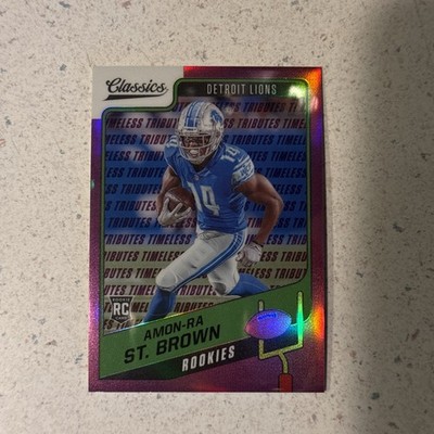 2021 Classics Amon-Ra St. Brown /35 Premium Edition Purple Rookie Timeless Tribe