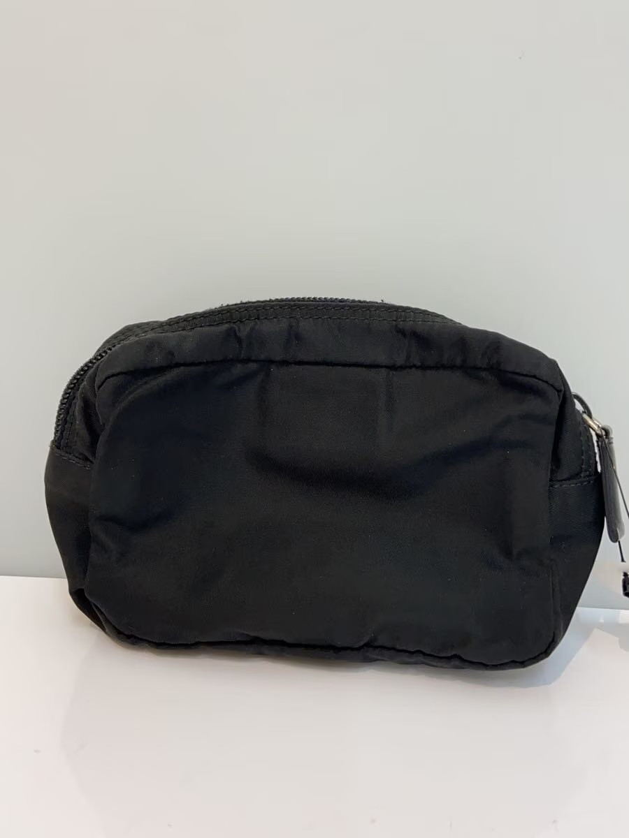 PRADA Pouch Nylon Black Solid Authentic Rare Exce… - image 3