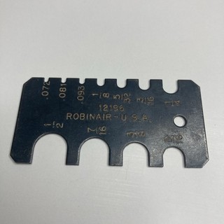 Robinair 12196 wire and sheet metal gauge