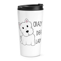VerrüCkte Hund Damen Reise Becher Tasse Hund Welpe Lustig Thermo Becher Scherz