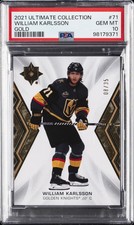 2021 UD ULTIMATE COLL GOLD #71 WILLIAM KARLSSON 8/35 PSA 10