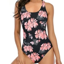 NWOT Zando Athletic One Piece Swimsuit Women Criss Cross Back One Piece