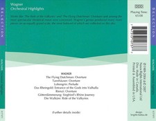 WAGNER: ORCHESTRAL HIGHLIGHTS NEW CD