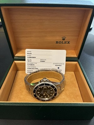 ROLEX Submariner Date 16610 Neo-Vintage No-Holes Case ORIGINAL BOX & FULL LINKS