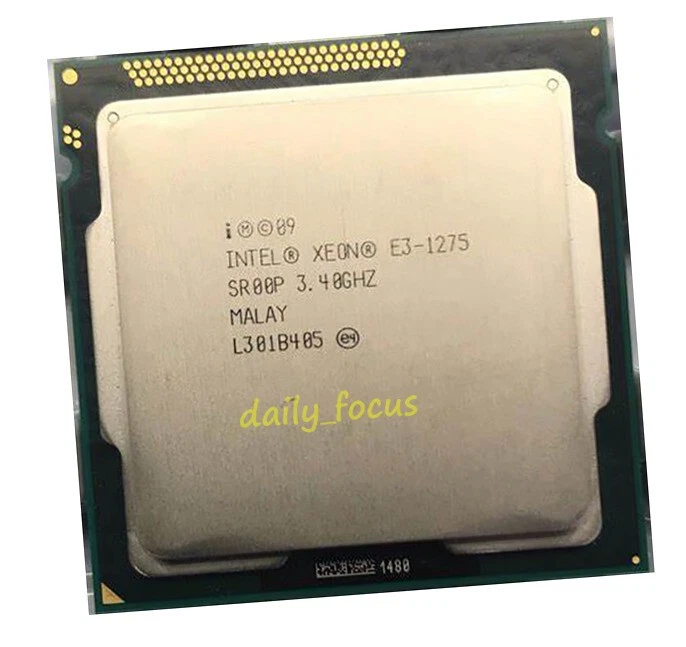 Intel Xeon E3-1275 3.4 GHz LGA1155 4 cores 8 threads SR00P CPU Processor 8 MB - Image 2 of 4