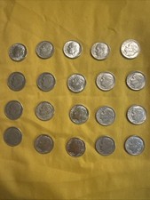 Roosevelt Dimes. A Lot of 20 90% Silver Dimes. Various Years. $2 Face Value