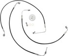 LA Choppers Black Vinyl Brake Lines for Mini Ape Handlebars (LA-8154B08B)
