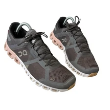 On Cloud Cloudflow Running Shoes Sneakers Rock Rose Gray Pink Womens Size 11