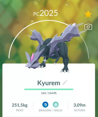   Shiny Kyurem   -  P T C - 80kStardust - Description