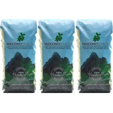 Yaucono Selecto Whole Bean Coffee 32 Oz Pack of 3 Medium Dark Roast 100% Arabica