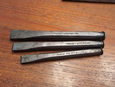 Snap-On Flat Chisels - Set of 3  PPc812 - 1/2" PPC816- 5/8” PPC820 Usa