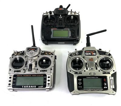LOT 3x RC Transmitters FrSky Taranis X9D Spektrum DX7s FlySky TH9X AS-IS PARTS