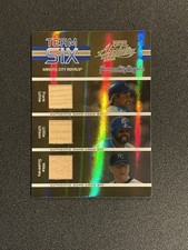 Royals Team Six Playoff Absolute Frank White Willie Wilson Mike Sweeney /100 Bat