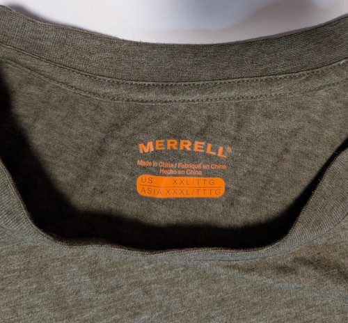 T-shirt Merrell molti sentieri un sentiero marrone erica uomo XXL escursionismo montagne - Foto 4 di 9