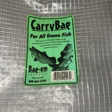 Bag-em CarryBag Plastic Fishing Carry Bag Clear Shoulder Strap