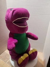 Vintage Barney The Dinosaur Large 20” Stuffed Plush Golden Bear co Lyons Group