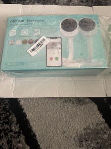 NETVUE Peekababy Baby Monitor – Wi-Fi Camera – Crib Mount – 2-Way Talk – White
