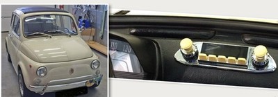 für Fiat Nuova 500 1969 RetroSound Oldtimer Auto Radio DAB+ UKW Bluetooth AUX-in