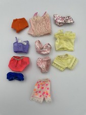 Vintage Barbie Doll Lingerie Underwear, Nightwear Lot Lace, Floral 11 Piece