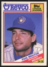 1988 TOPPS REVCO LEAGUE LEADERS #20 PAUL MOLITOR MILWAUKEE BREWERS