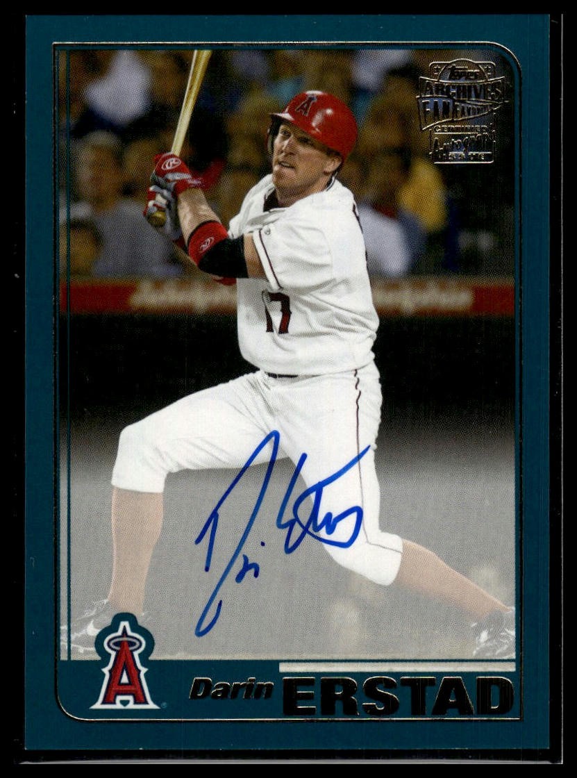 2020 Topps Archives #FFA-DE Darin Erstad Fan Favorites Autographs AU AU
