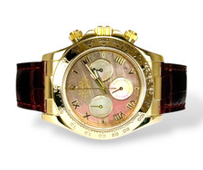ROLEX Daytona - 116518 - 2008 - Black MOP dial - Box and Papers - Yellow Gold