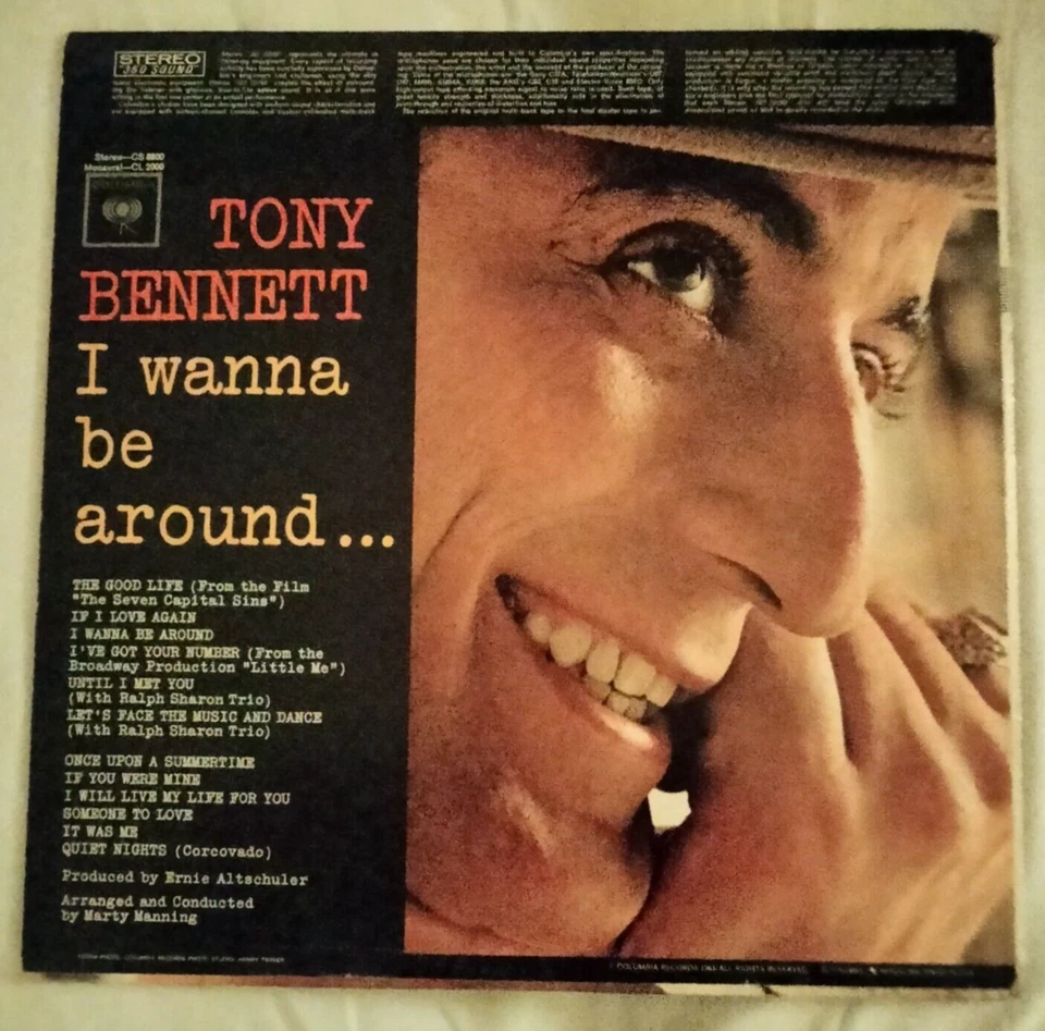 Tony Bennett-I Wanna Be Around-VINYL LP Record #CS 8800-Columbia Records - Image 4 of 4