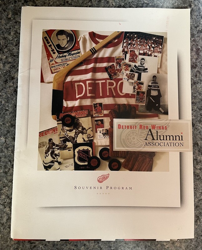 Detroit Red Wings Alumni Association Souvenir Program