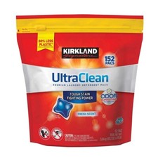 Kirkland Signature Ultra Clean Laundry Detergent, 107.2 Ounces - 152 Pacs