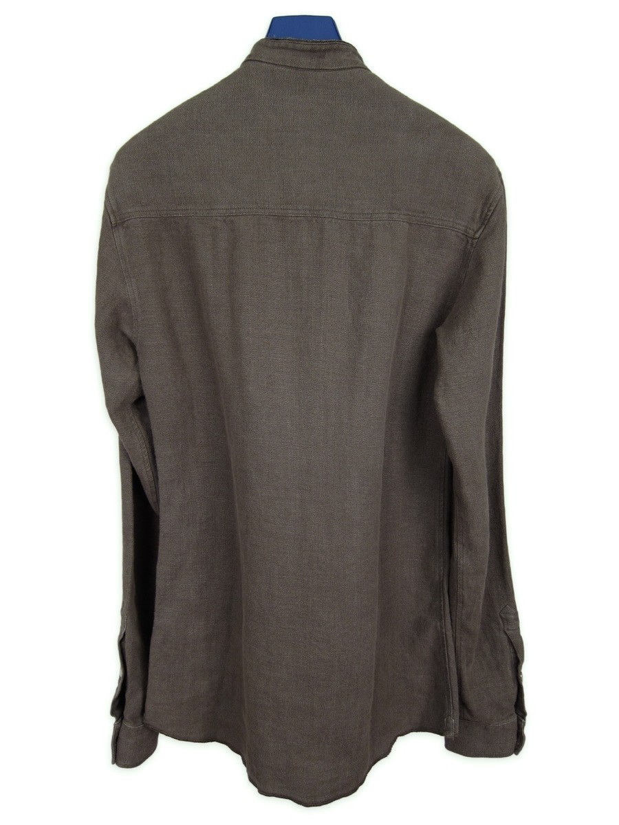 balmain SS13 ミリタリーシャツ　39 エポレット Balmain Khaki Linen Canvas Military Shirt SS13 sz. 38 Small
