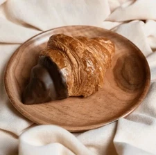 Plat à Servir Ustensile de Cuisine Plateau Service Bois Forme Rond D20 sm