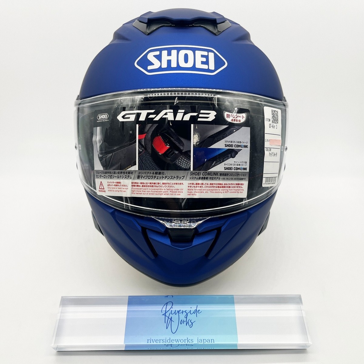 SHOEI GT-Air3 Matte Blue Full Face Helmet Size L 59cm From Japan 