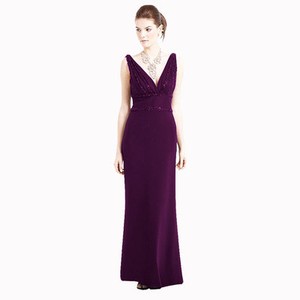 plum gowns formal