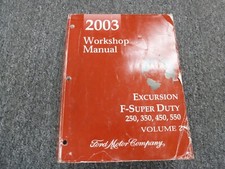 2003 Ford F550 Super Duty 6.0L & 7.3L Diesel Engine Shop Service Repair Manual