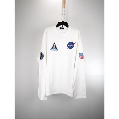 Balenciaga X Nasa Long Sleeve T-Shirt in White BNWT XL | eBay