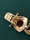 Ross Simons 14K Gold Over Sterling Silver Garnet Tennis Bracelet 7.5" Trillion X — photo 6