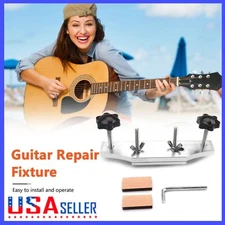 Acoustic Guitar Fixture Bonding Bridge Clamp DIY Luthier Repair Tool Set +Wrench