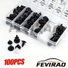 Clip Fender Trim Car Auto Push Pin Rivet Bumper Door-Panel Retainer Fastener Kit