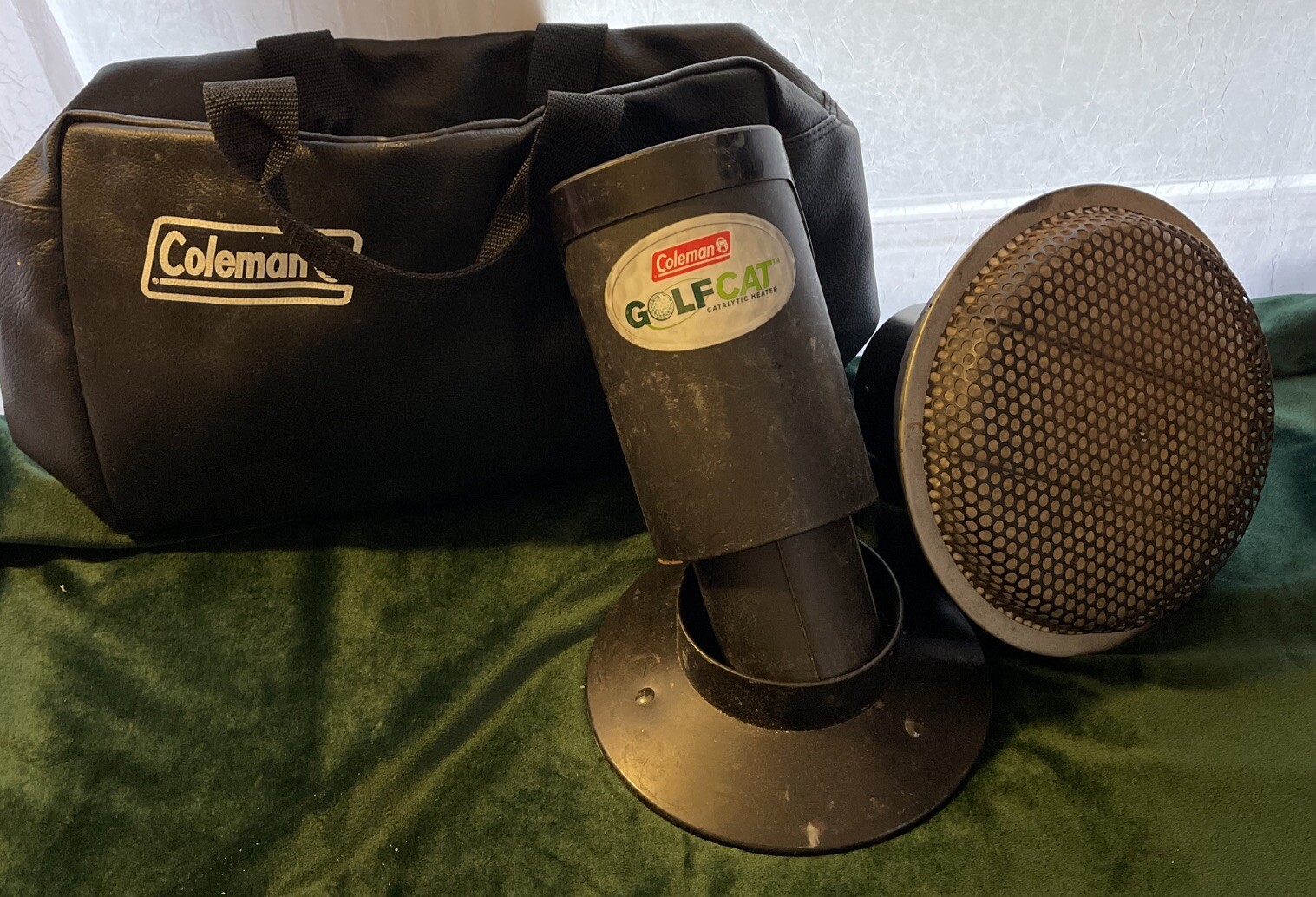 COLEMAN GOLFCAT GOLF CART PROPANE HEATER WITH HOLDER AND STAND 5033 / 5039 ⛳