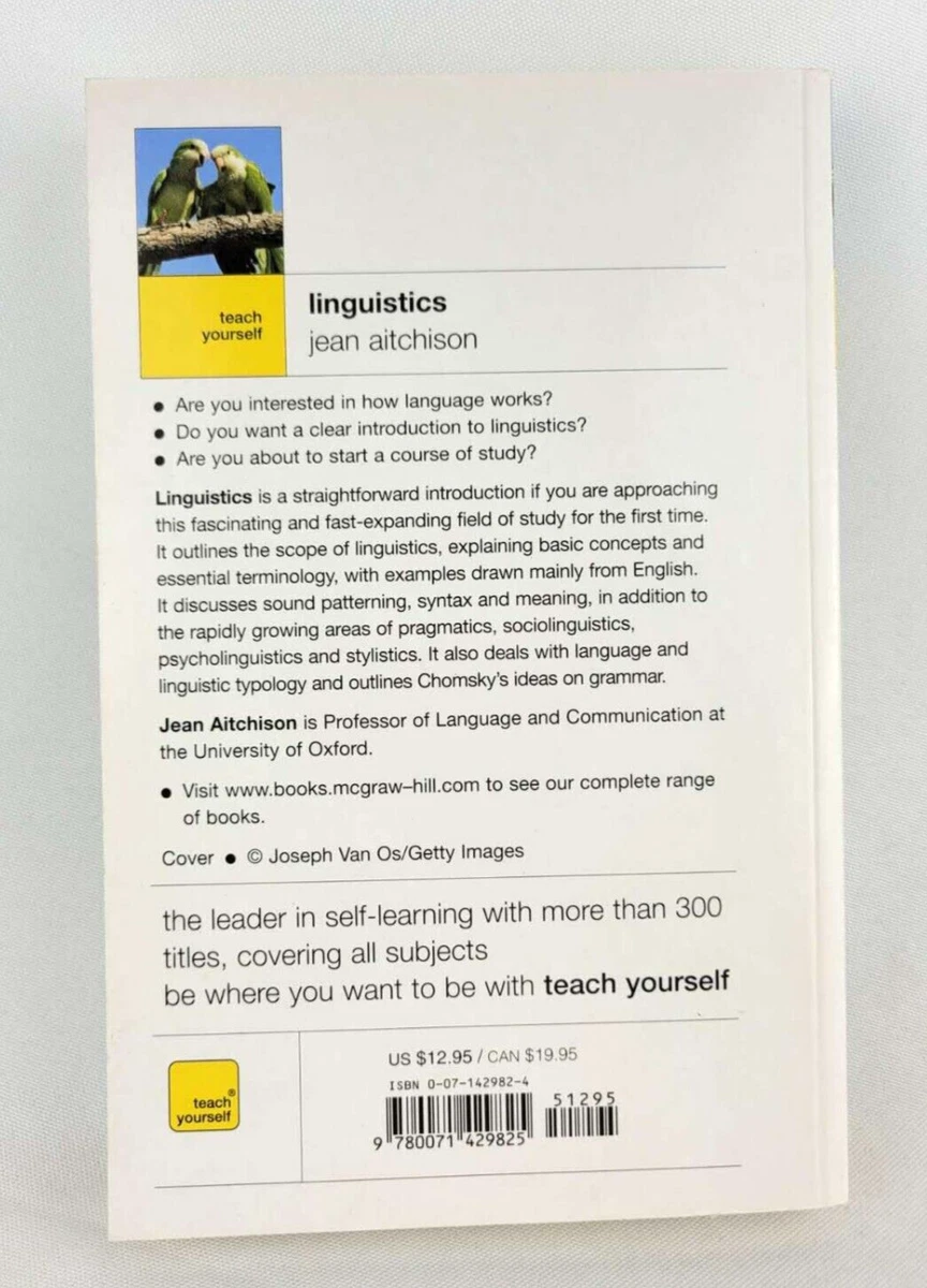 TEACH YOURSELF LINGUISTICS by Jean Aitchison (Author)