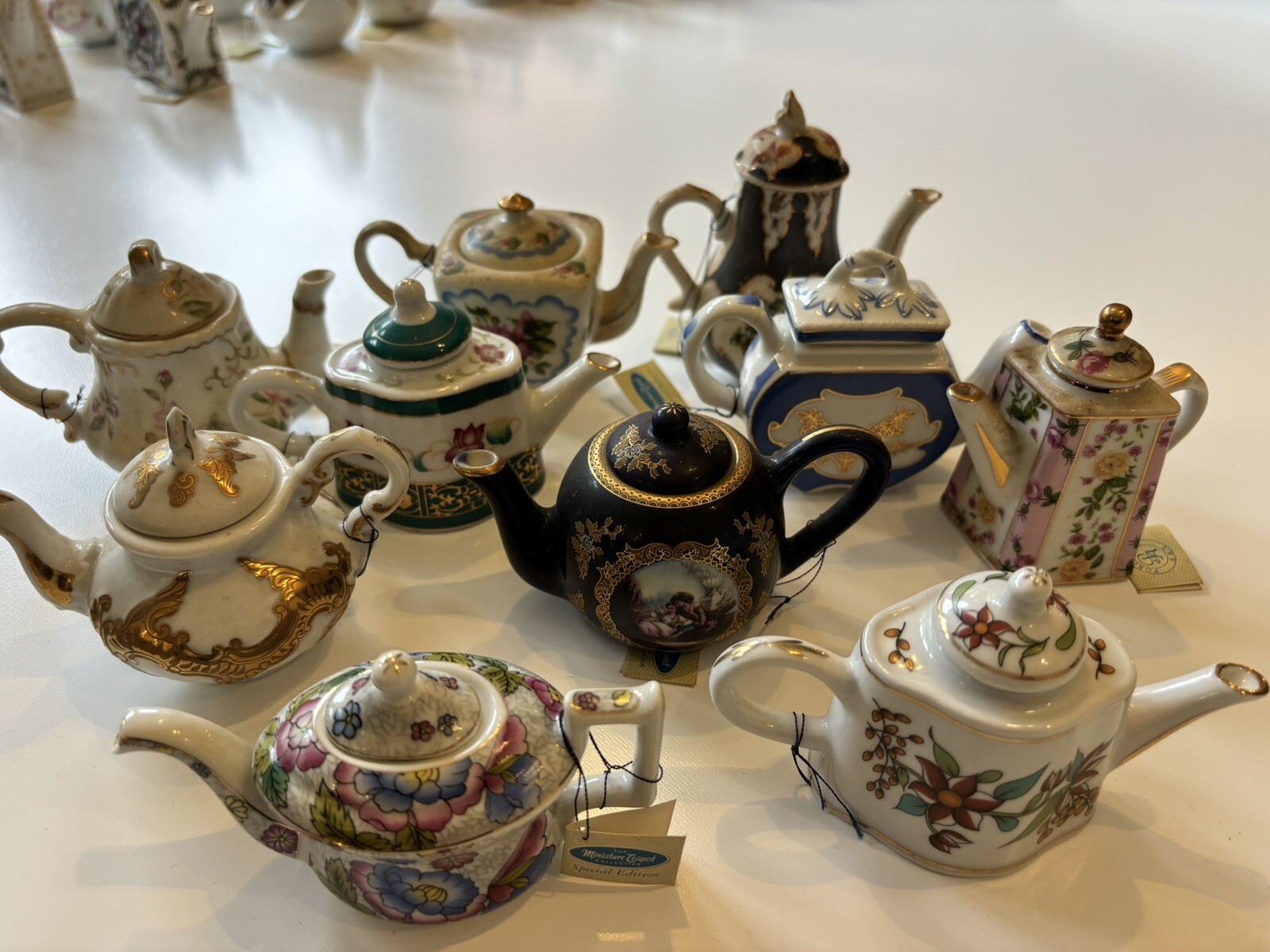 Porcelain art Teapots X 85 The Miniature Teapot Collection With Magazines eBay