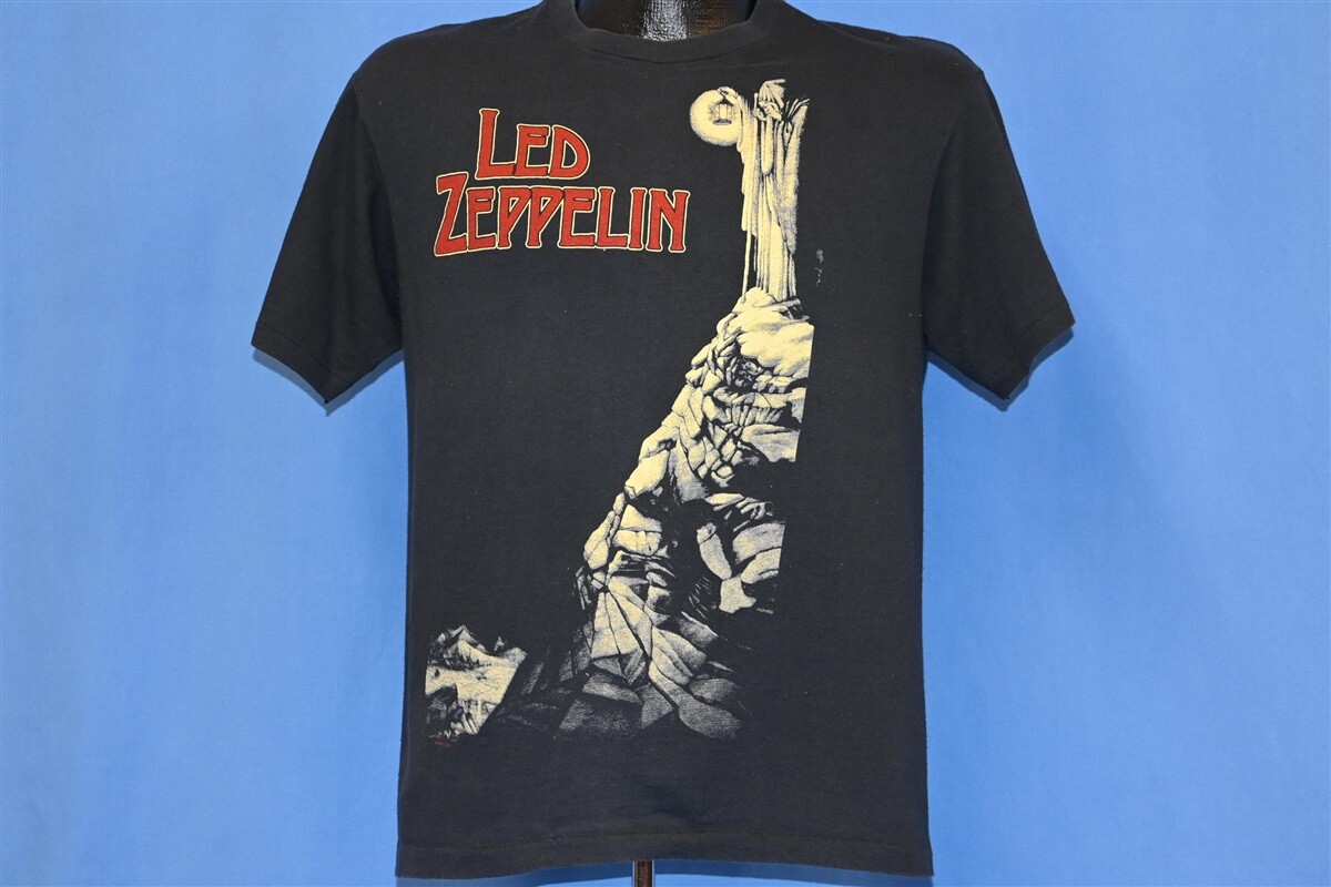 vintage 90s LED ZEPPELIN STAIRWAY TO HEAVEN ZOSO ROCK 2 SIDED t